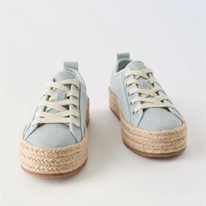 Women's Light Blue Espadrille Sneakers